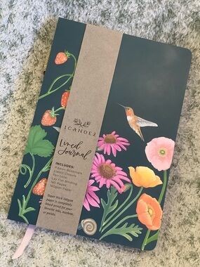 Strawberry Hummingbird Nature Travel Creative Journal Notebook NWT 160 lined pgs